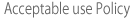 利用規約 Acceptable use Policy